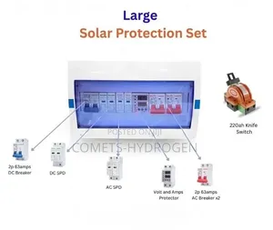 Complete AC/DC Absolute Solar Protection Box With Breakers SPD Set