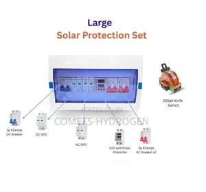 Complete AC/DC Absolute Solar Protection Box With Breakers SPD Set