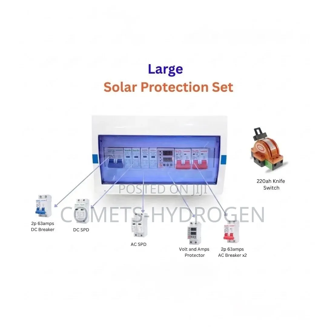 Complete AC/DC Absolute Solar Protection Box With Breakers SPD Set