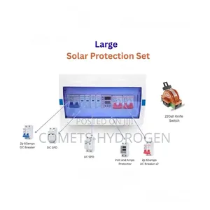 Complete AC/DC Absolute Solar Protection Box With Breakers SPD Set