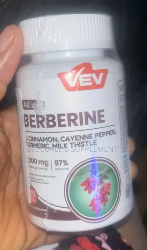 VEV BerberineCeylonCinnamon,CayennePepper,Turmeric,Milk Thistle120Caps