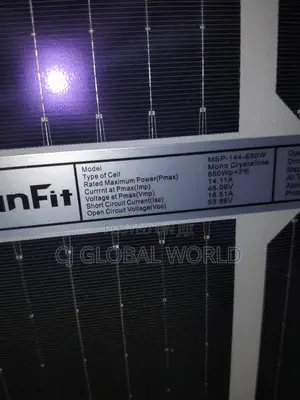Sunfit 650w Solar Panel Available