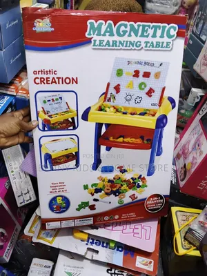 3-in-1 Magnetic Learning Table for Kids 