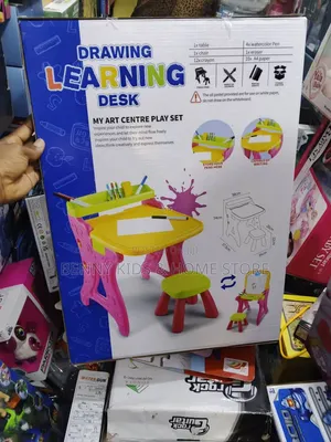 Kids Drawing Learning Desk With Chair