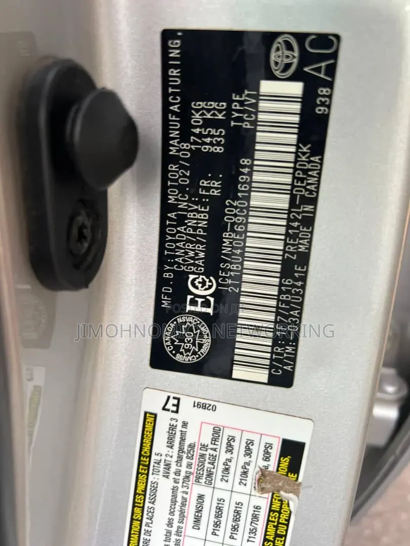 Toyota Corolla 2008 Gray