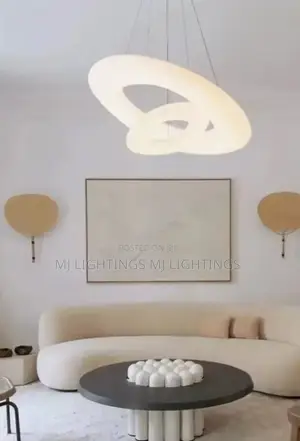 Nordic Simple White Acrylic Chandeliers