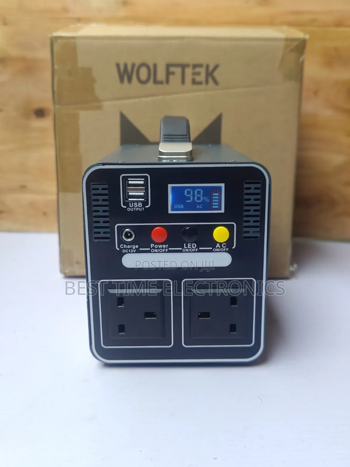 Wolftek 650w Portable Solar Generator Engine
