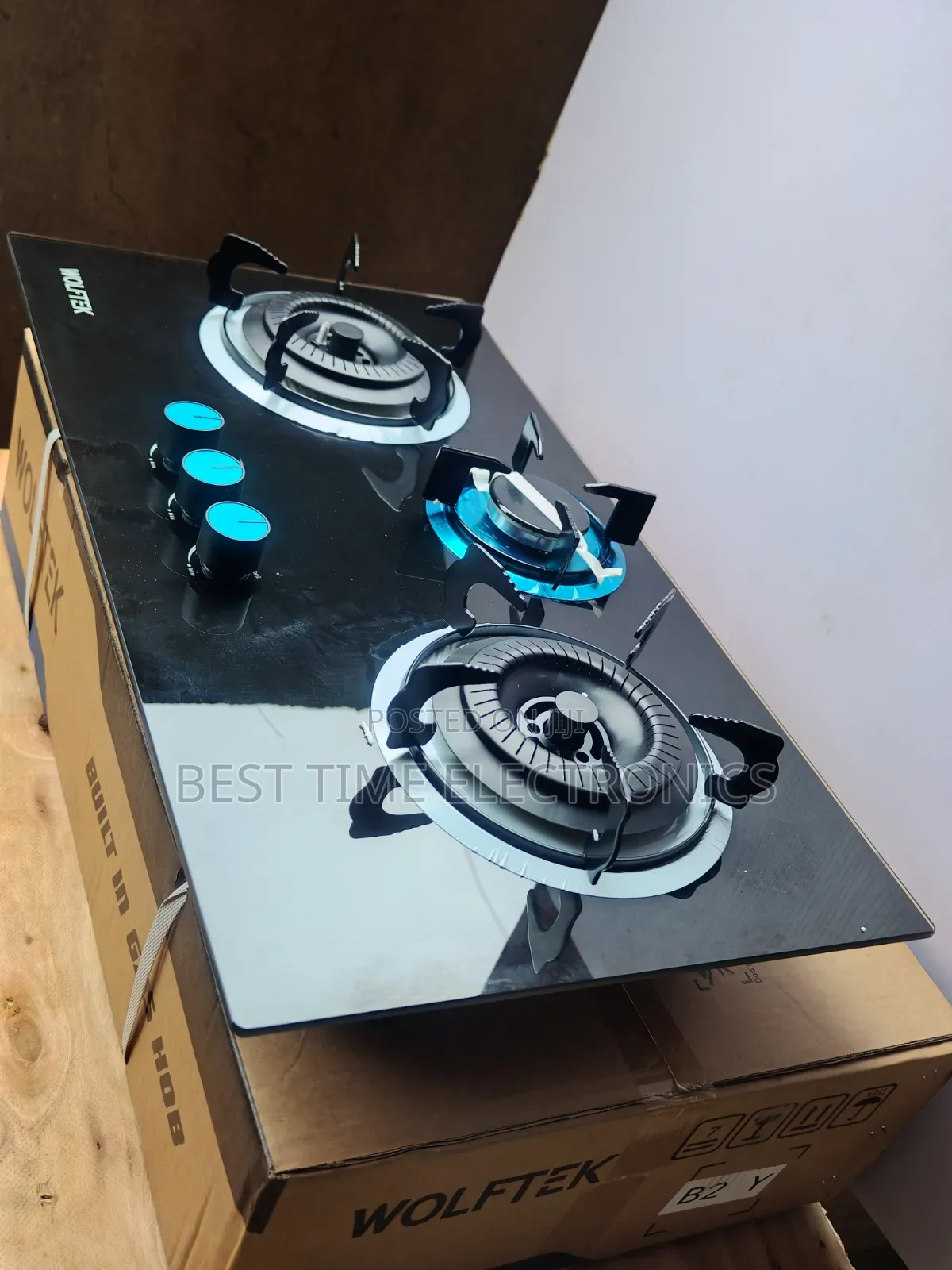 Wolftek 3 Burner CABINET Built-in Table Gas Hob
