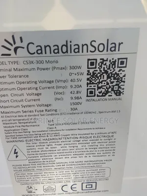 300w Canadian Solar Panel Mono