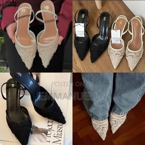 Floral Embroidery Pointed-Toe Mules