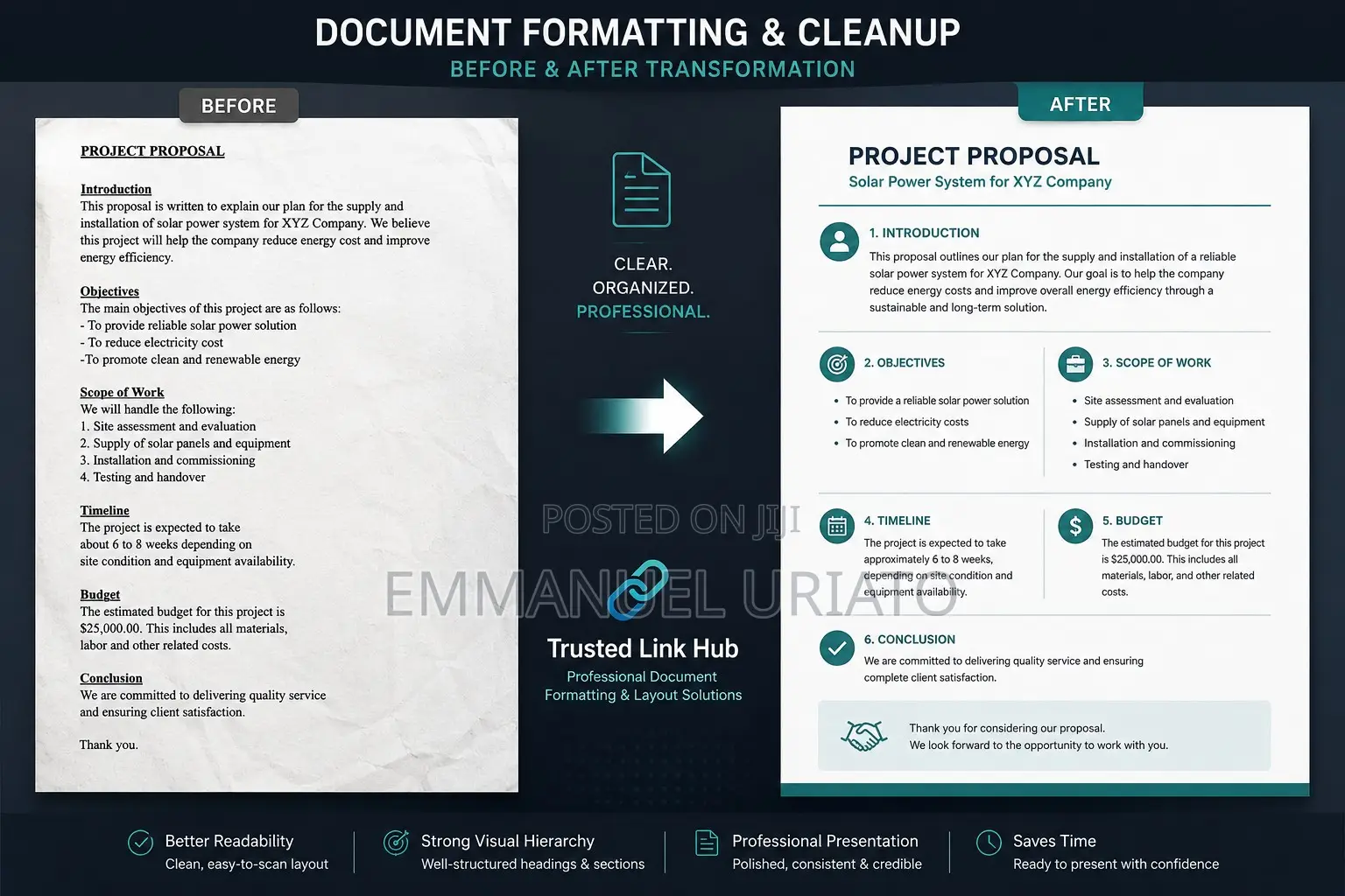 Professional Document Formatting Design Services