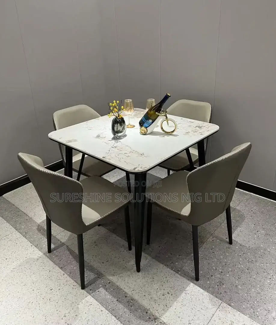 4seaters Luxury Marble Top Dining Set