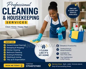 Professional House Cleaning Housekeeping Servces