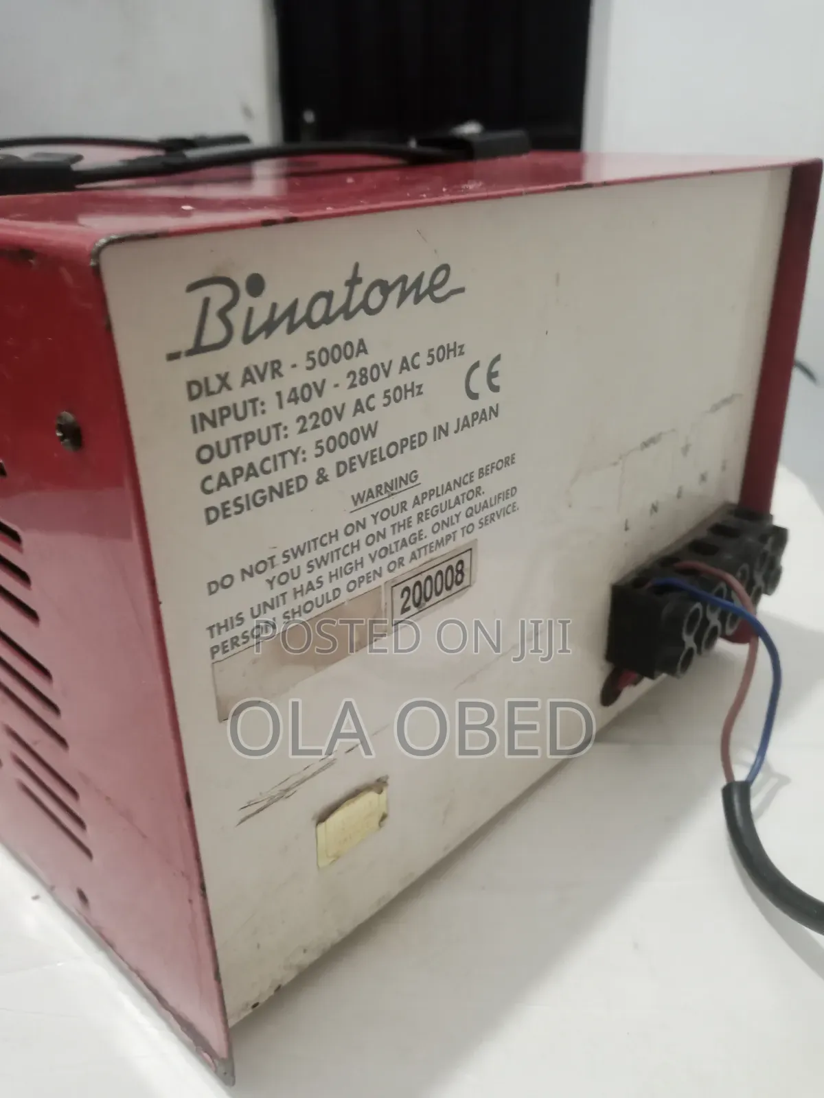 Pure Copper Binatone Stabilizer 5000va