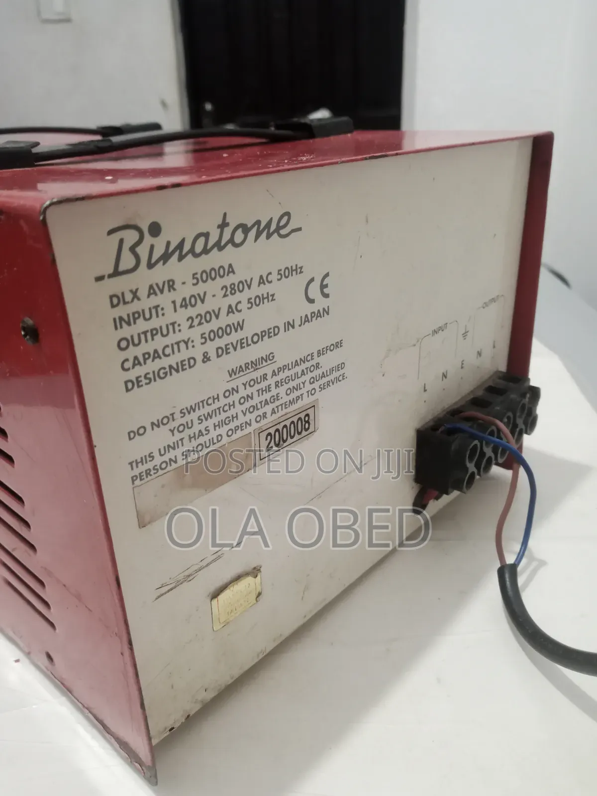 Pure Copper Binatone Stabilizer 5000va
