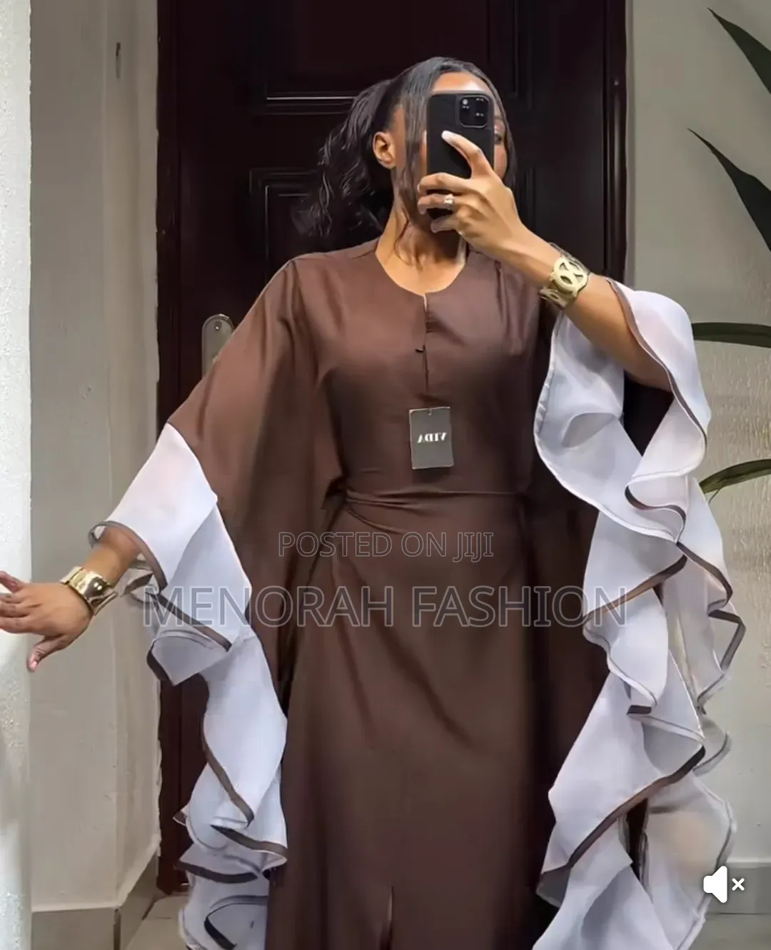 Elegant Single Flared Bubu With Inner Belt