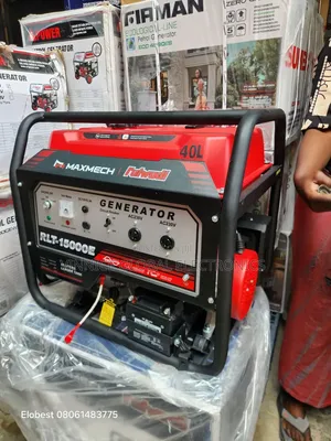 15kva Maxmech Petrol Generator With 100% Pure Copper Wire Key Start