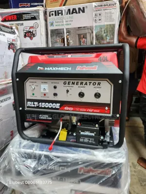 15kva Maxmech Petrol Generator With 100% Pure Copper Wire Key Start