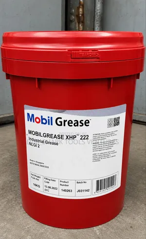 16 Kg Red Plastic Pail of Mobilgrease XHP 222