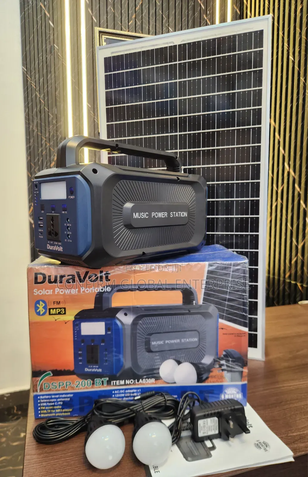 200w Duravolt Solar Generator With 50w Solar