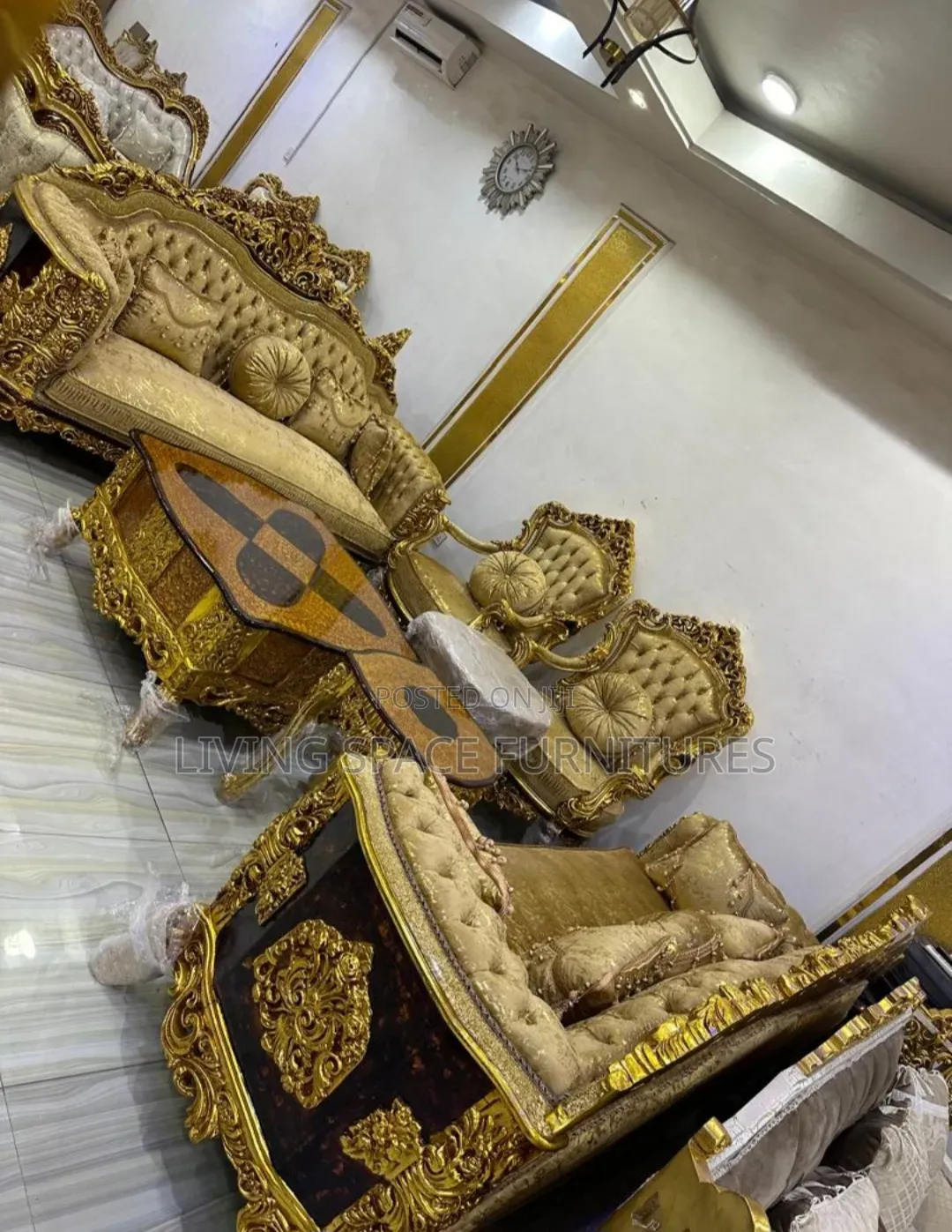 Classic Egyptian Royal Sofa Chairs by 8-10Seaters Full Set
