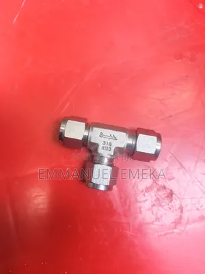Union TEE, Tube Fitting, 1/2 in Tube OD