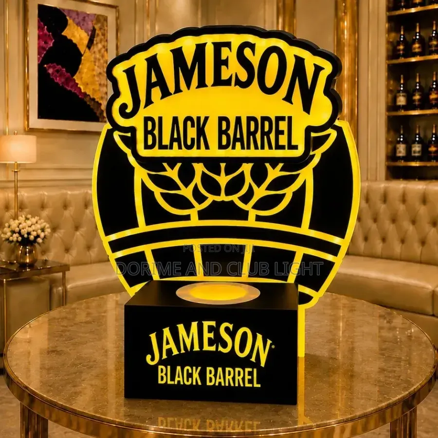 Customized Jameson Black Barrel Bottle Presenter