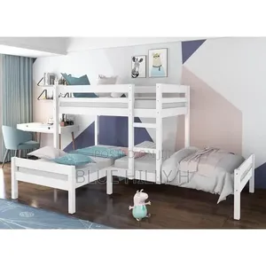 Triple Bunk Bed – 3×6 Ft | Smart, Stylish Space-Saving