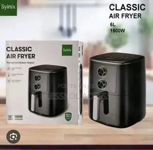Syinix 6L Temperature Control 3d-Heating Air Fryer