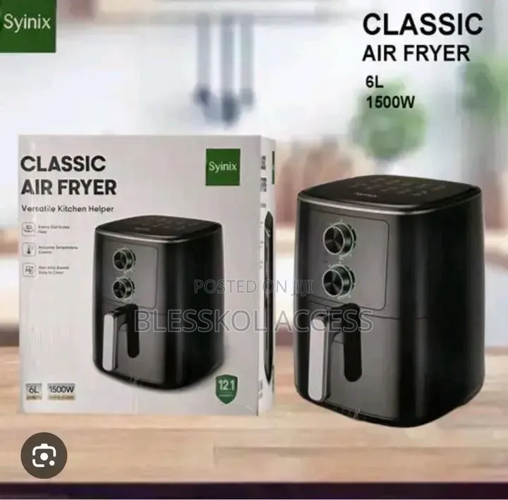 Syinix 6L Temperature Control 3d-Heating Air Fryer