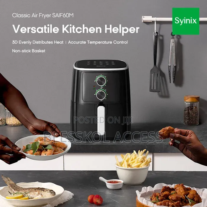 Syinix 6L Temperature Control 3d-Heating Air Fryer