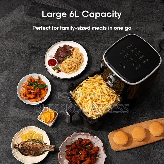 Syinix 6L Temperature Control 3d-Heating Air Fryer