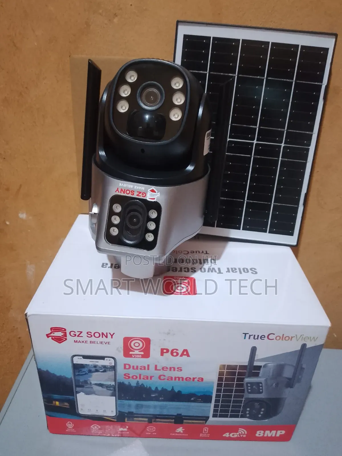 Dual Lens PTZ Solar Security Camera 4g