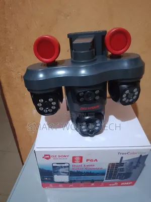 Triple Lens PTZ Solar Powered CCTV 4g Camera