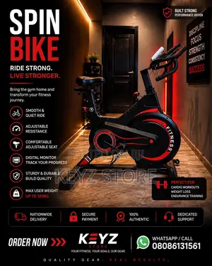 Indoor Spin Bike | Exercise Fitness Bike