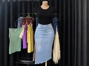 Maxi Jean Skirt for Ladies