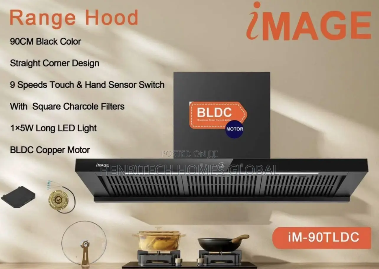 90CM Smart Extractor Hood | 9 Speed | Gesture Control | BLDC Motor