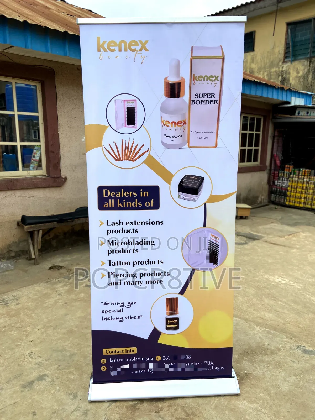 Roll Up Banner Base With Printing (Heavy Base)