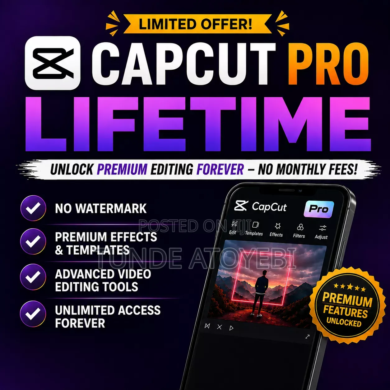 CapCut Pro Lifetime Premium Video Editing – No Monthly Subscription