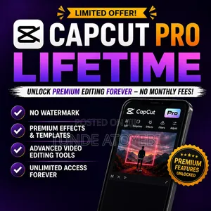 CapCut Pro Lifetime Premium Video Editing – No Monthly Subscription