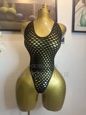 Sexy Black Mesh Bodysuit Lingerie