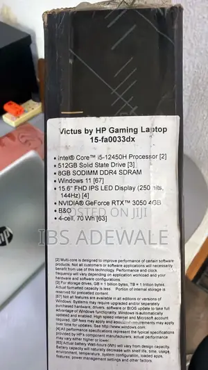 New Laptop HP Victus 15 8GB Intel Core i5 SSD 512GB