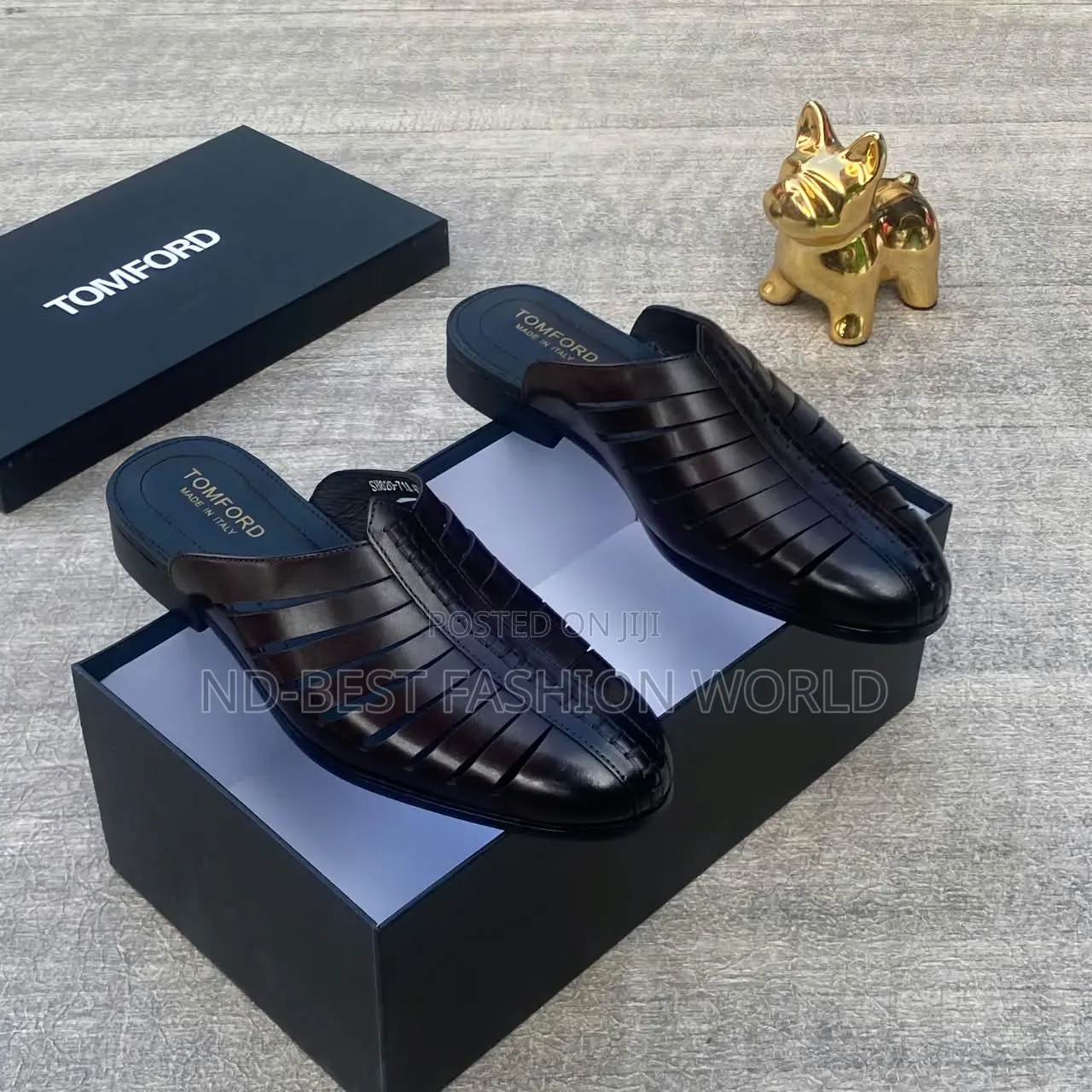 Tom Ford Black Half Shoe