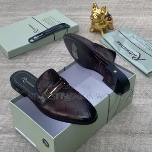 Brown  Leather Half Shoe