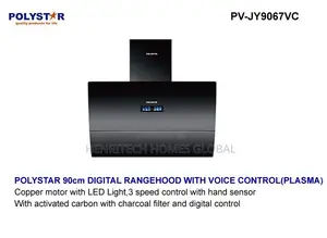 POLYSTAR 90CM Digital Plasma Range Hood | Voice Hand Sensor Control