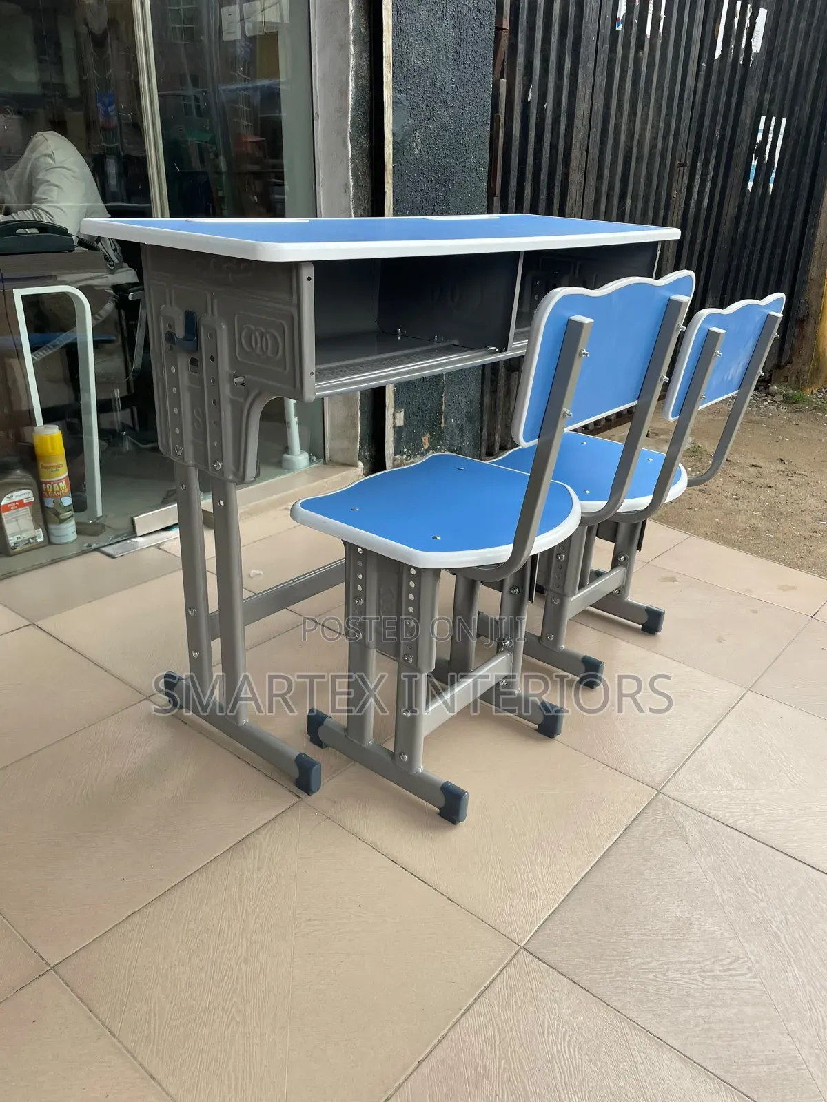 Imported Quality Student's Double Table With Chairs