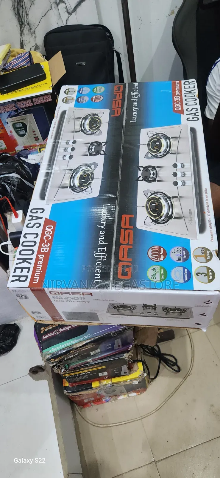 Qasa Table Top Gas Cooker 3B