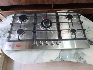 Kimax 90cm Stainless Steel 5-Burner Gas Hob