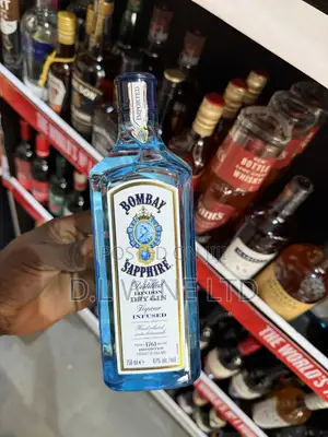 Bombay Sapphire Cartoon of 12 Bottles