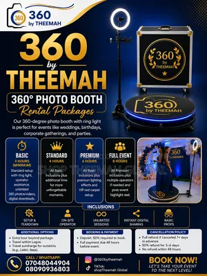 360° Photo Booth, 150cm
